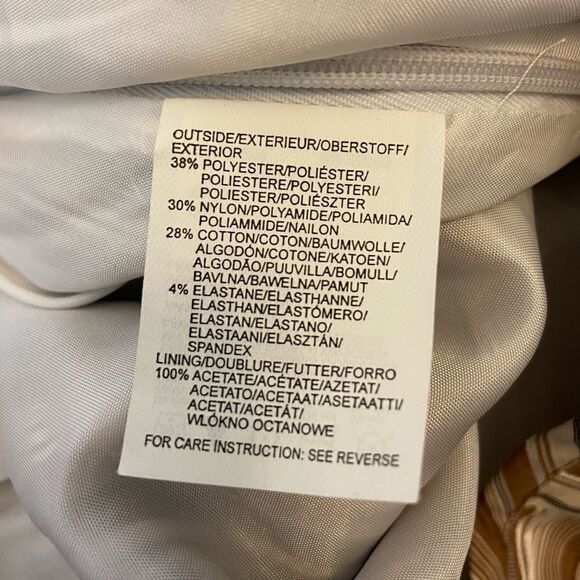 MEXX Striped Multi Colour High Waist Trumpet Skirt - Picture 4 of 9